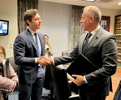 Adam and Senator Jon Ossoff